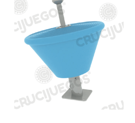 Calesita giratoria con forma de cono