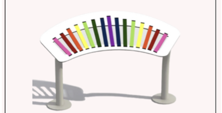 Juego musical de tubos de colores